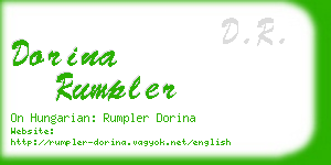 dorina rumpler business card